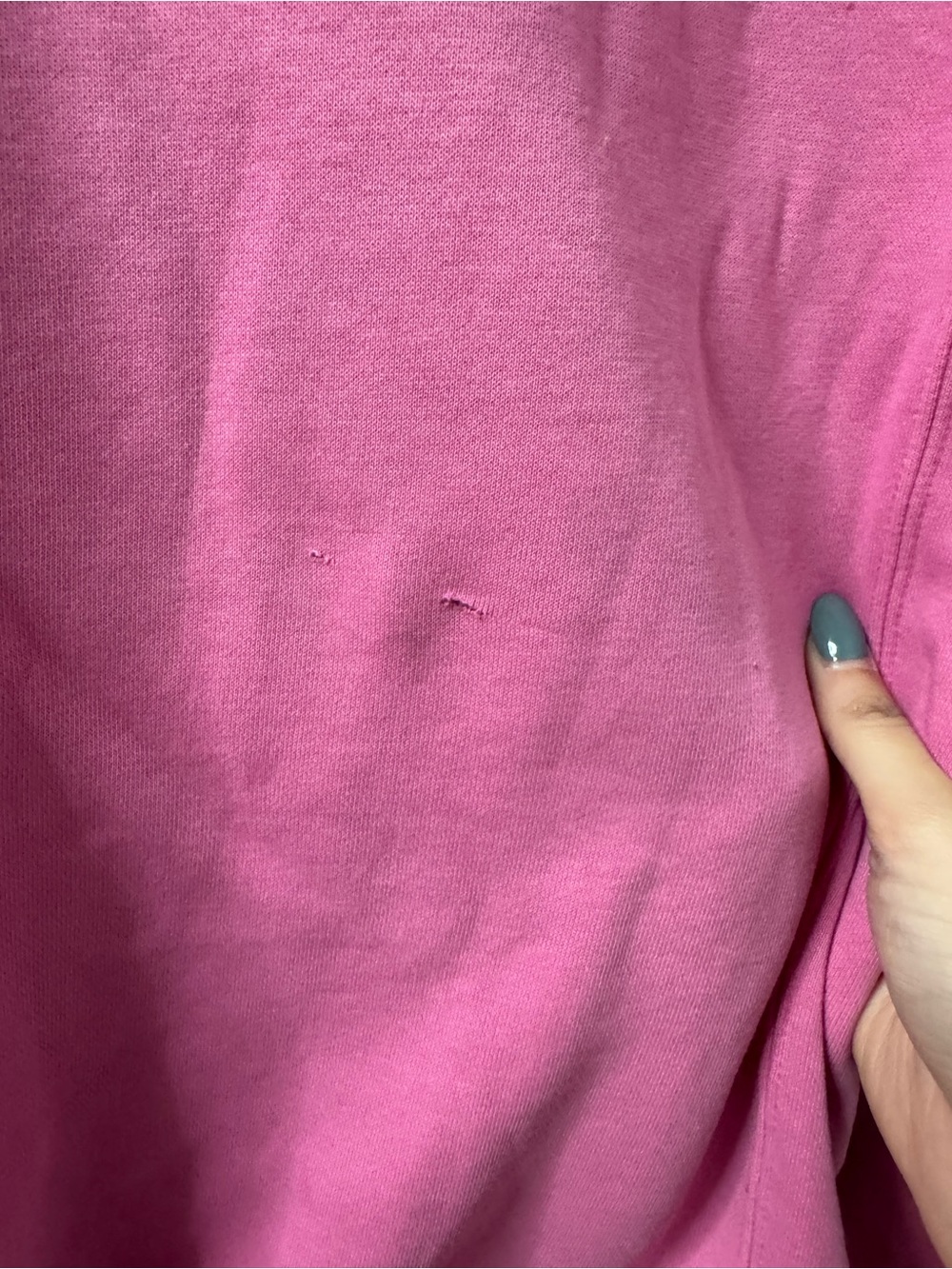 Nike Women's Bright Pink Crewneck Sweatshirt with White Logo - Picture 2 of 2